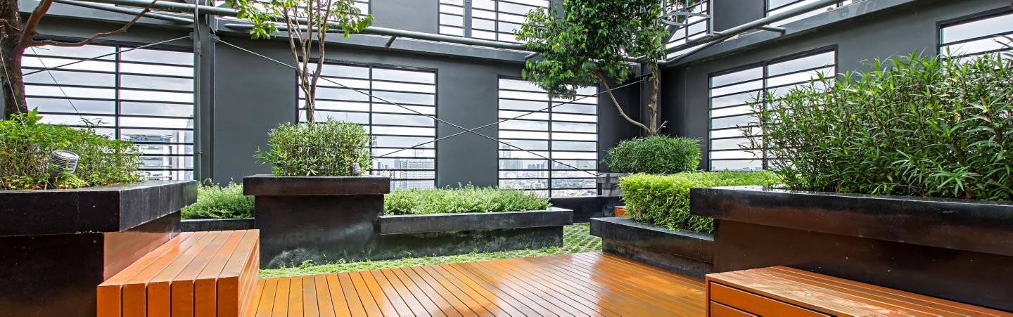 Relax at our Rooftop Garden at Level 24