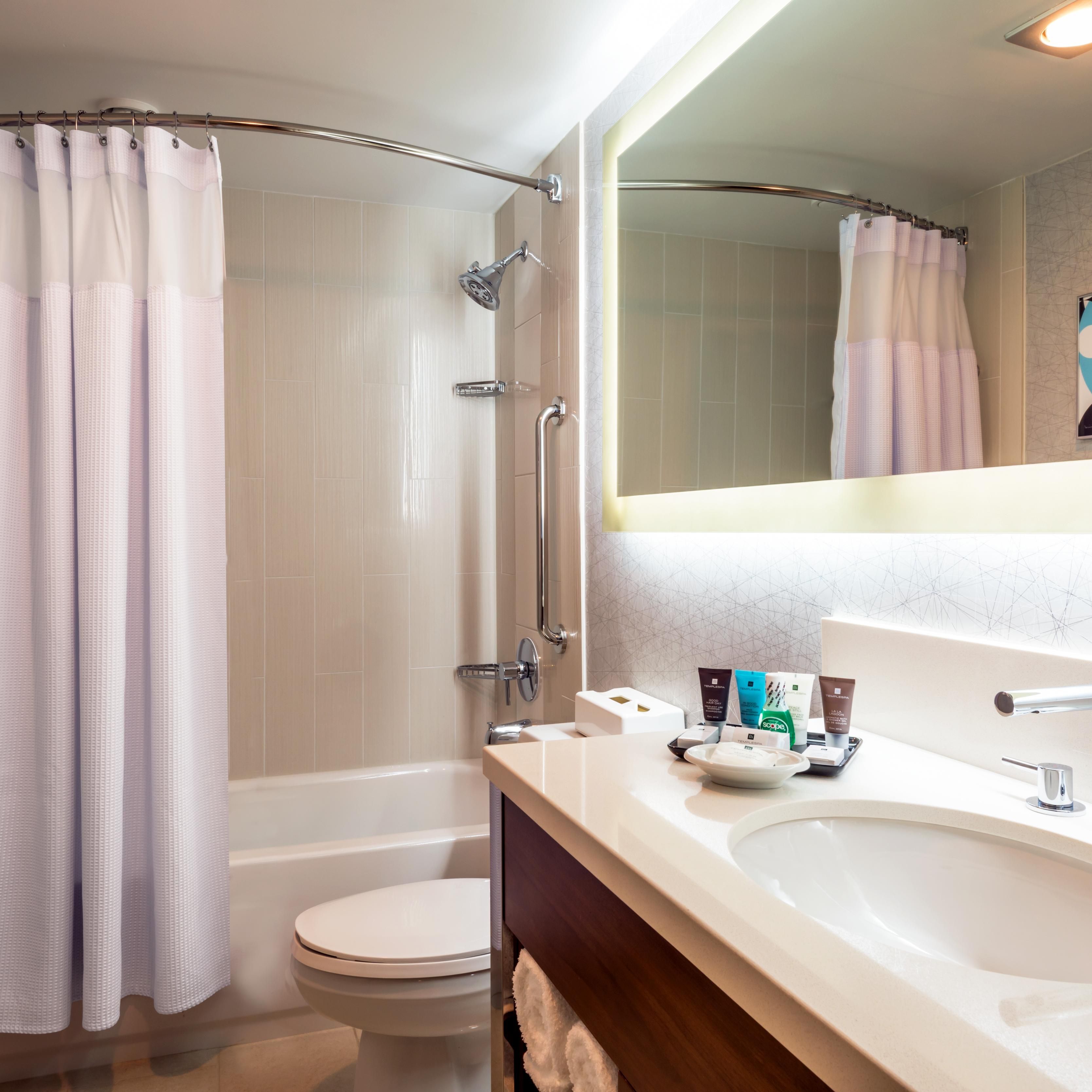 Newly renovated Guest Bathroom Temple Spa amenities