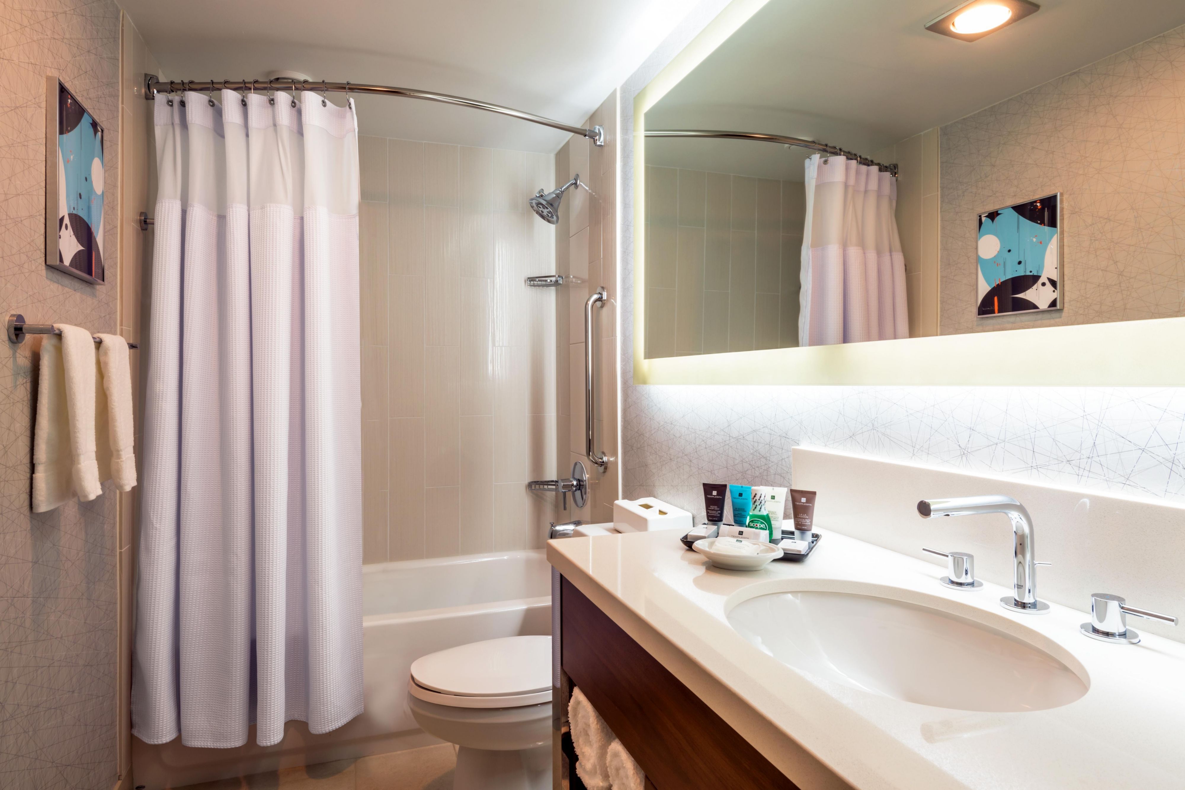 Newly renovated Guest Bathroom Temple Spa amenities
