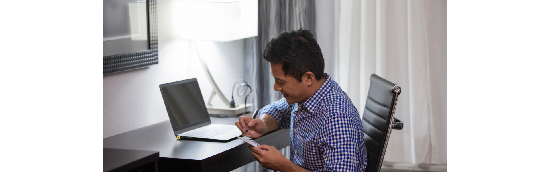 Man working at desk