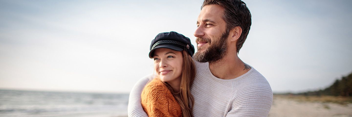 Beach couple image