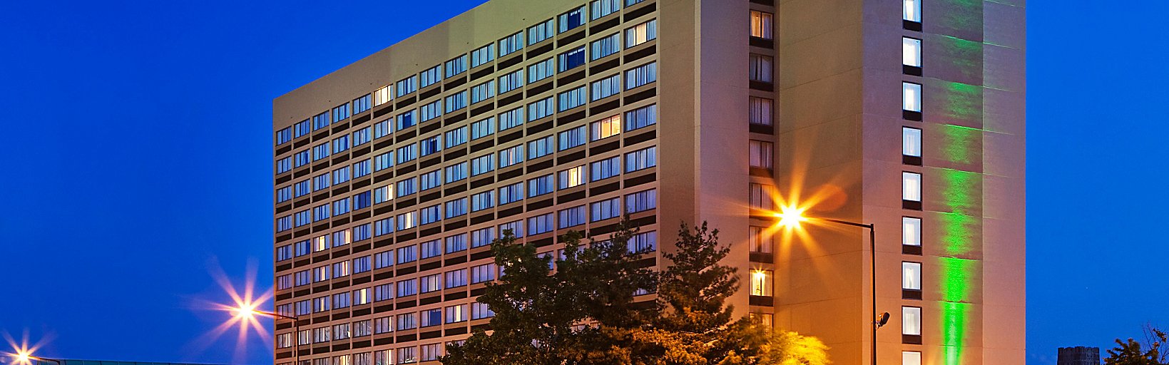 Hotel Exterior at Night