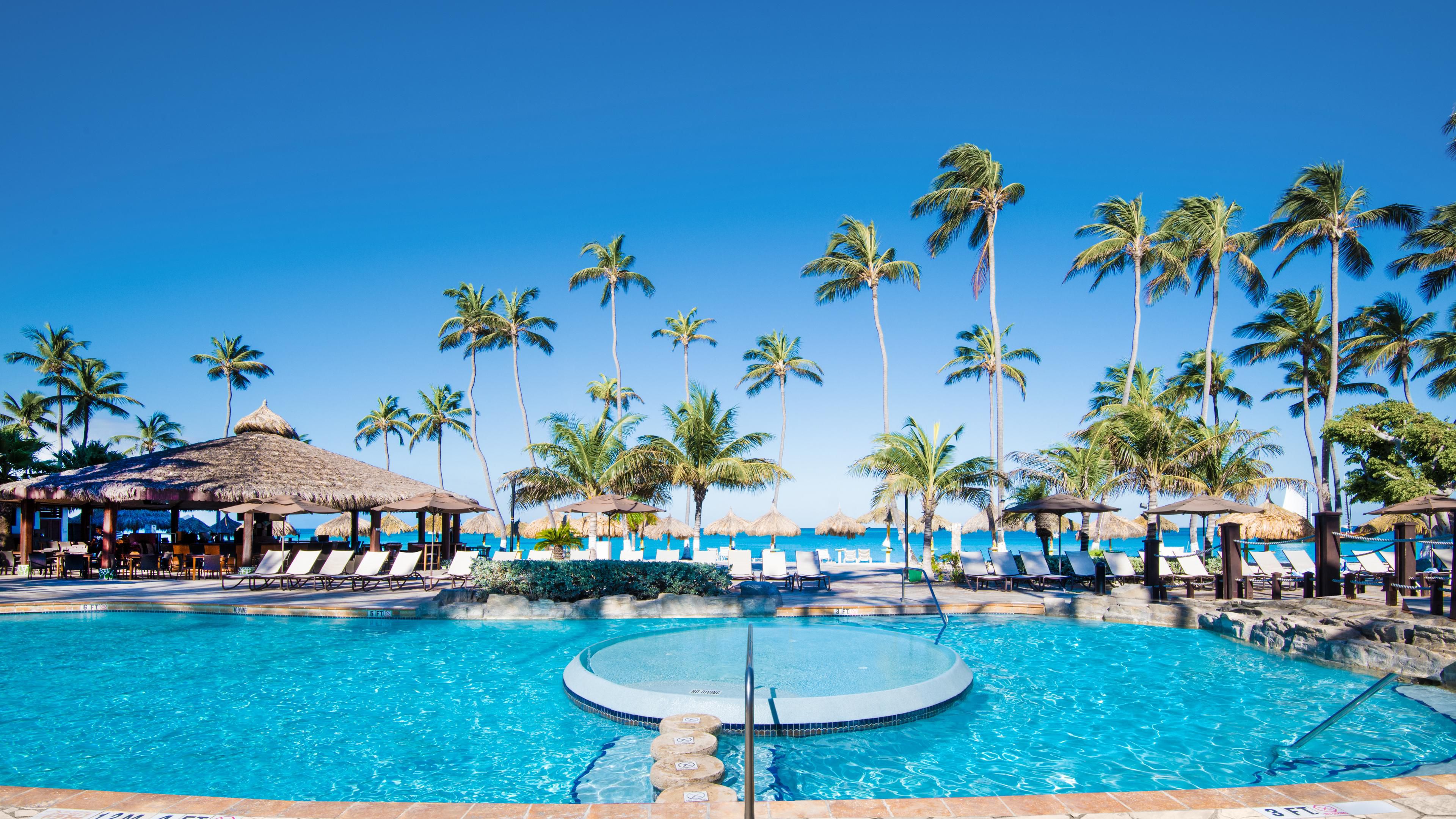 Beachfront Palm Beach Aruba Hotels Holiday Inn Resort Aruba