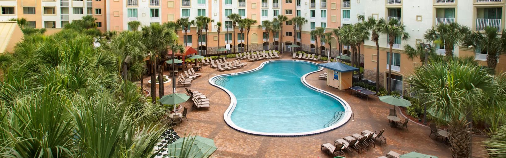 Relax & Recharge at our heated pool after a day at the theme parks