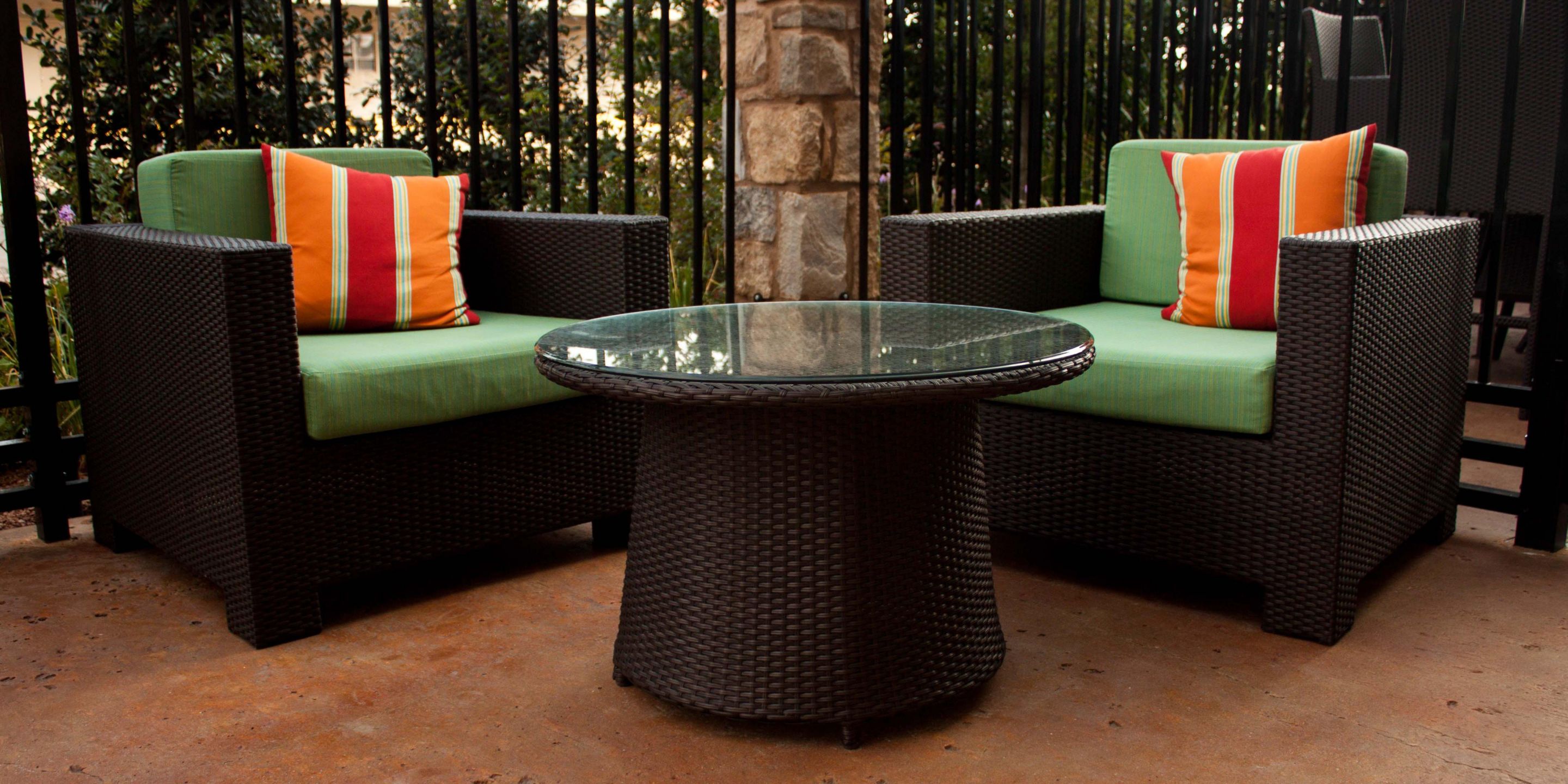 Guest Patio at Hotel Indigo Waco #hotelindigo #waco