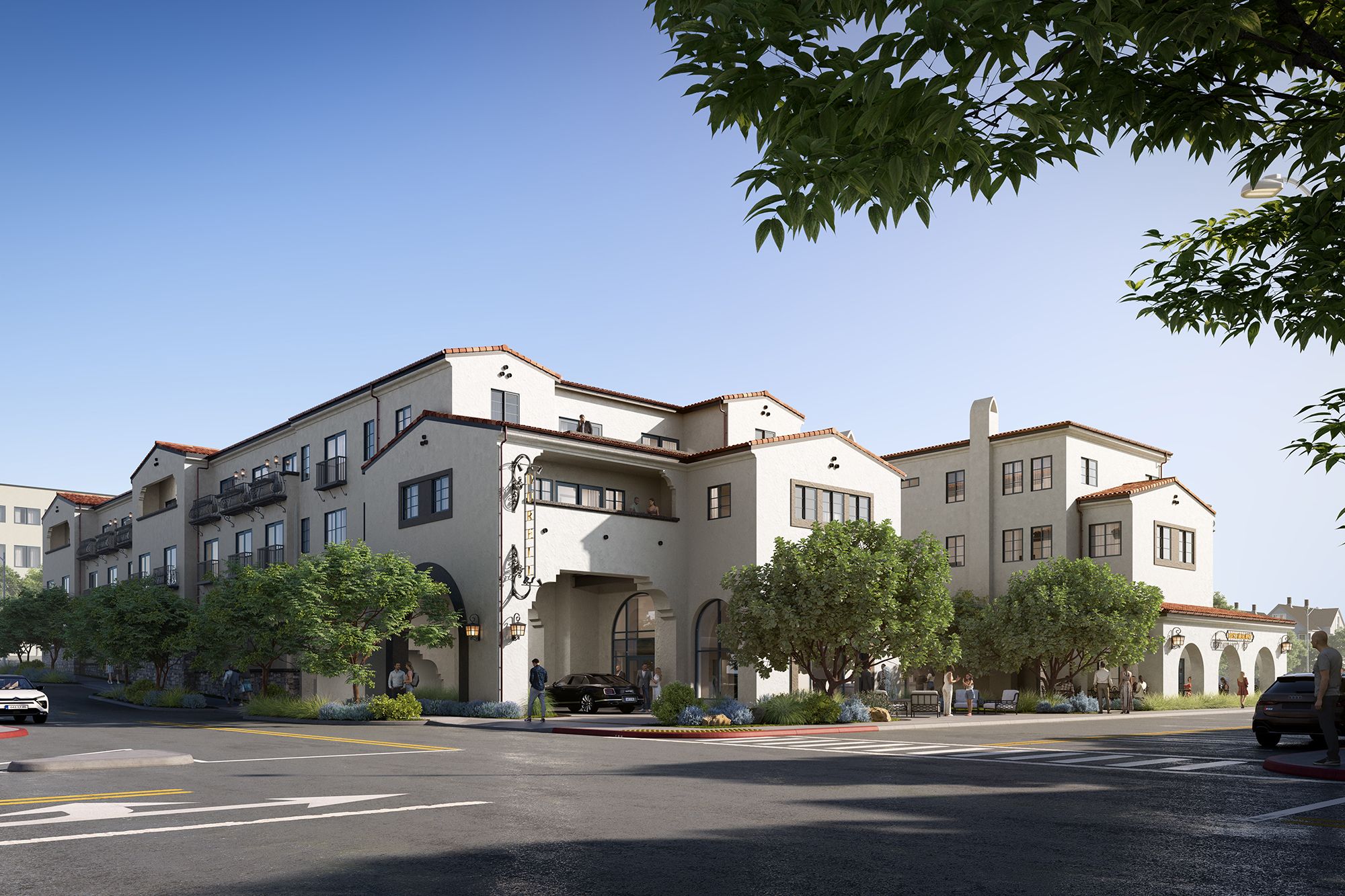 rendering of new boutique hotel in pacific grove