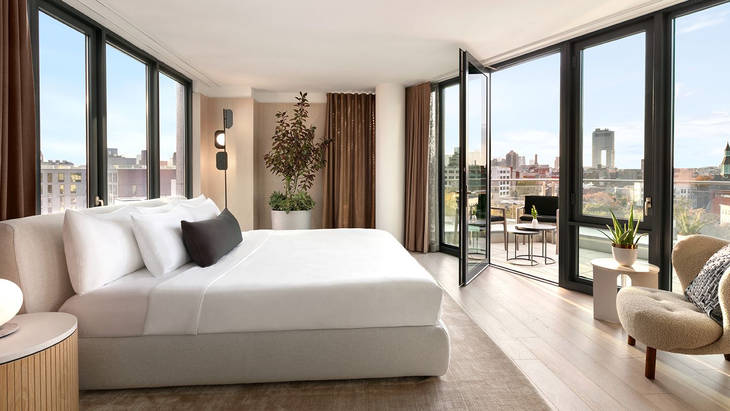 Guest room with a view and balcony